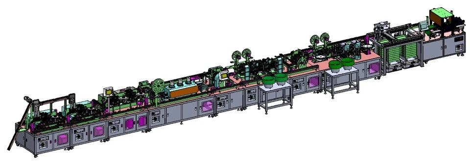 9V Battery High Speed Assembly Line
